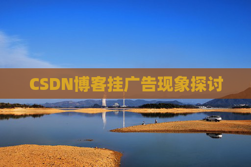 CSDN博客挂广告现象探讨